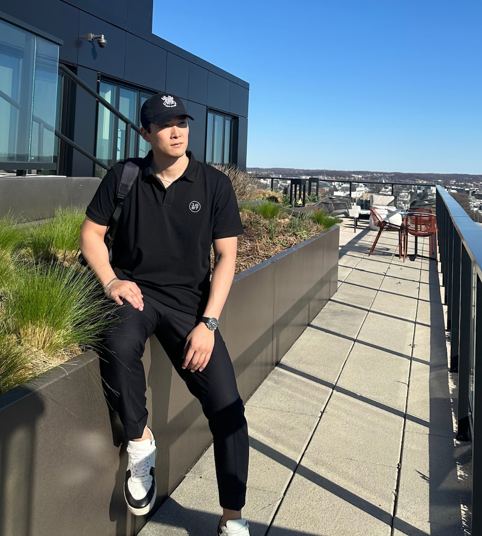 Luxe Polo Black Big Logo