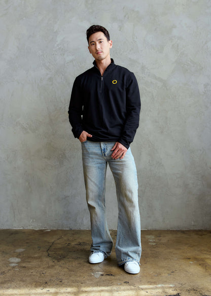 Zen Quarter Zip Black