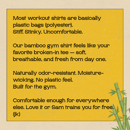 Bamboo Gym Shirt Clay