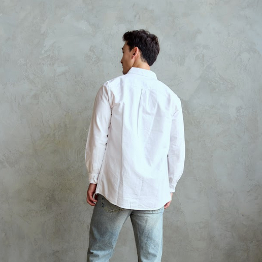 Woven Oxford White