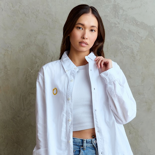 Woven Oxford White