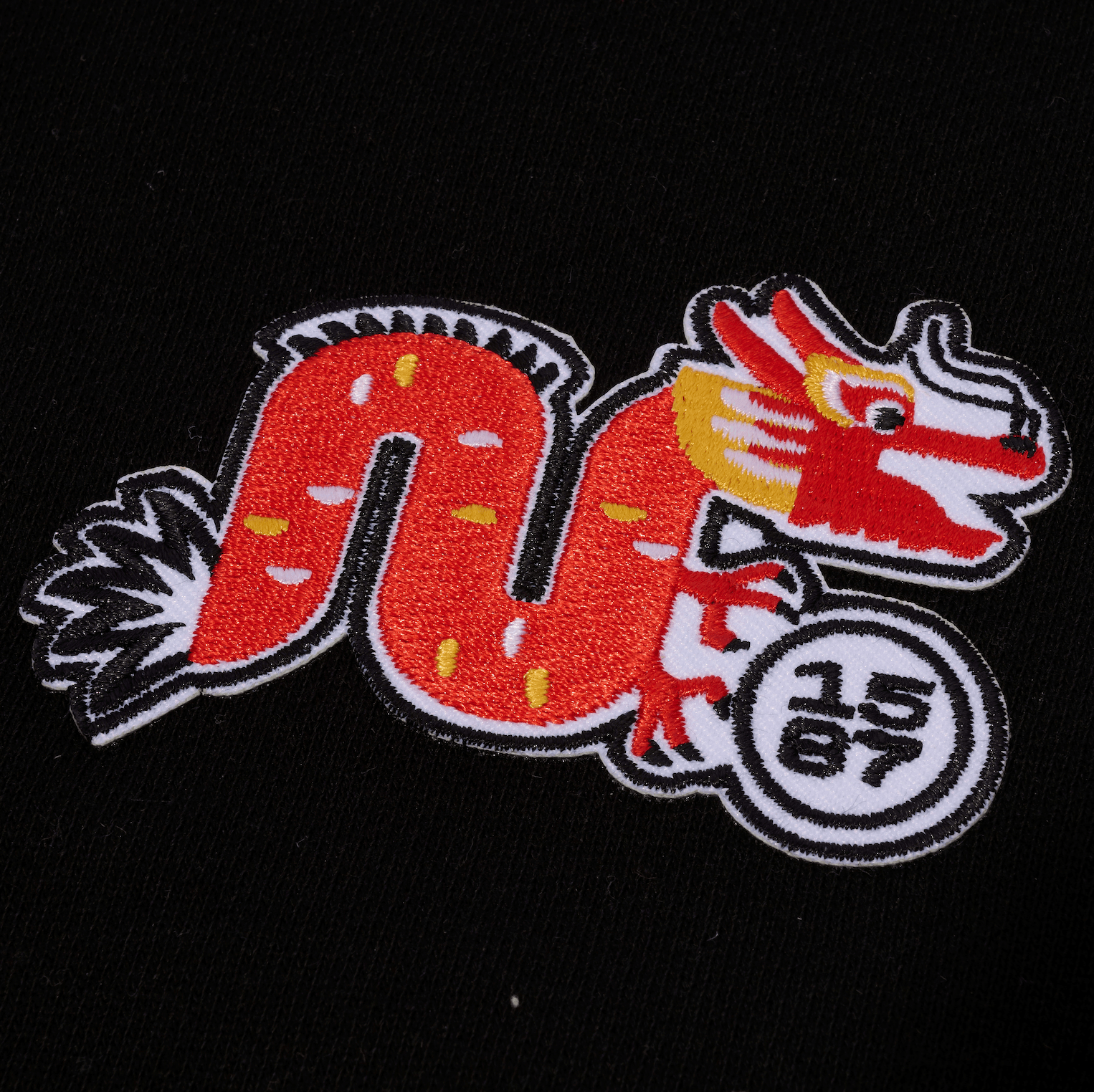 Dragon Patch Crew Gray